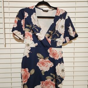 Floral Navy Dress